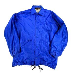 Vtg Pha-Jac Dunbrooke Blue Nylon Shell Jacket Mens Windbreaker Size S